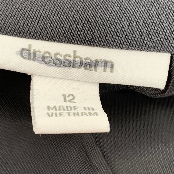 Dressbarn‎ Gray Suit Jacket Size 12 Lined 3 Snaps Closure Long Sleeve Polyester - Picture 3 of 15